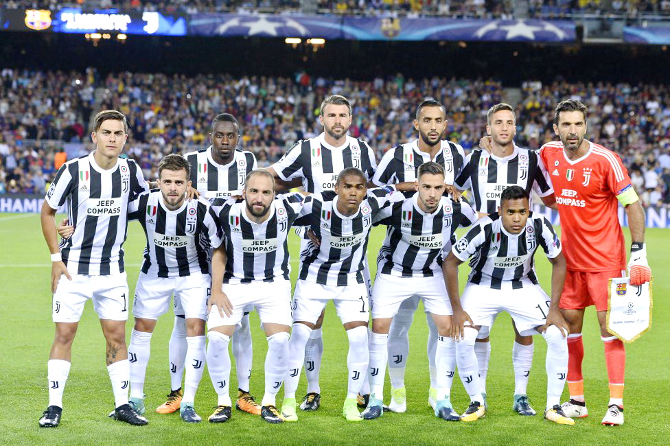 EQUIPOS DE FÚTBOL JUVENTUS contra Barcelona 12/09/2017 EQUIPOS DE FÚTBOL JUVENTUS contra Barcelona 12/09/2017