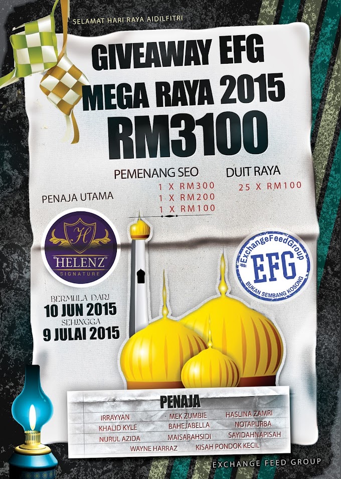 GIVEAWAY EFG MEGA RAYA 2015 RM3100