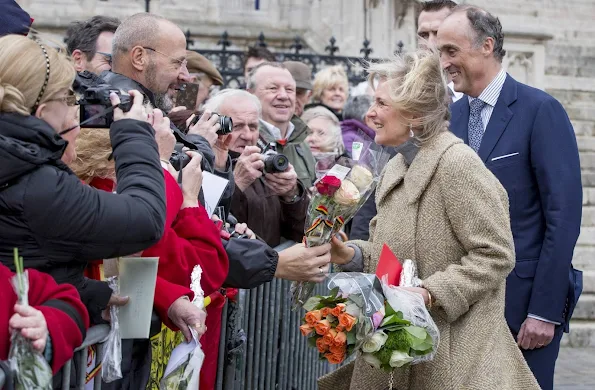 King Albert and Queen Paola, Princess Astrid and Prince Lorenz of Belgium attend the Te Deum Mass on King’s Day