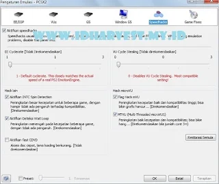 Cara Setting PCSX2 untuk Bermain HM AWL SE