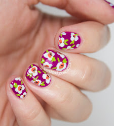 nail designs fall abstract digital floral simple dozen does flower feminatalk