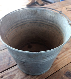 Galvanized Bucket from the Thrift Store