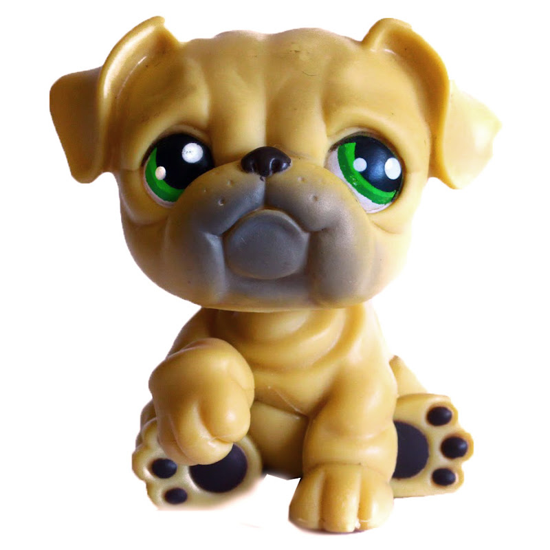 Littlest Pet Shop 3pack Scenery Bulldog (107) Pet LPS Merch