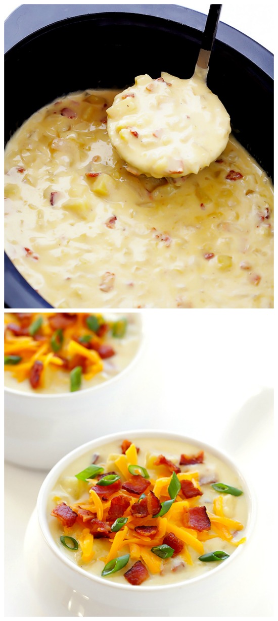 Slow Cooker from Scratch® Slow Cooker Potato Soup from Gimme Some Oven