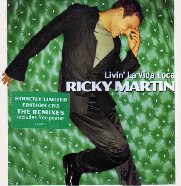Single Ricky Martin Livin' La Vida Loca (UK Maxi Single 2) Encartes Pop Single Ricky Martin Livin' La Vida Loca (UK Maxi Single 2) Encartes Pop