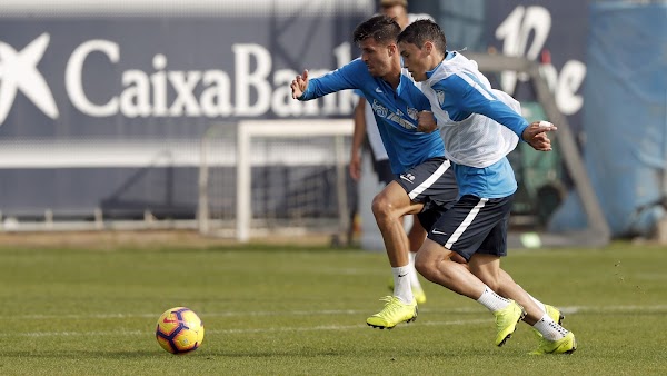 El Málaga entrenó con la ausencia de Munir