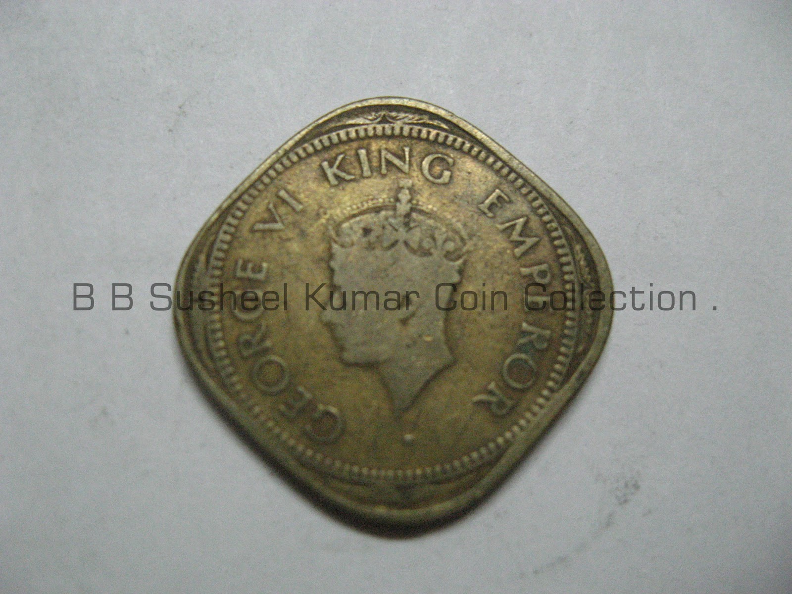 B B Susheel Kumar Coin Collection: India 2Annas [1944]