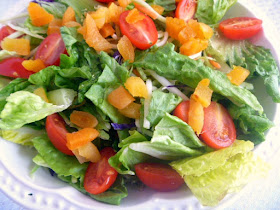 Romaine and Apricot Salad: A wonderfully light and delicious salad of romaine lettuce, broccoli slaw with an apricot dressing. Perfect for the holiday! - Slice of Southern
