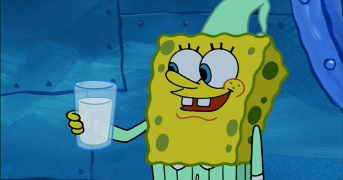 Cartoon Foods And Drinks Spongebob Snail Milk