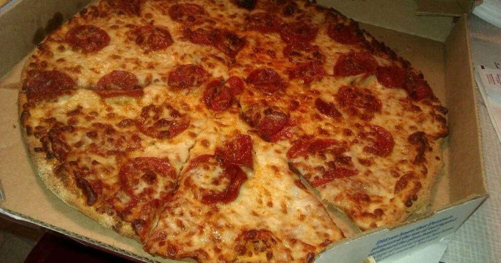 Hello USA domino's brooklyn style pizza