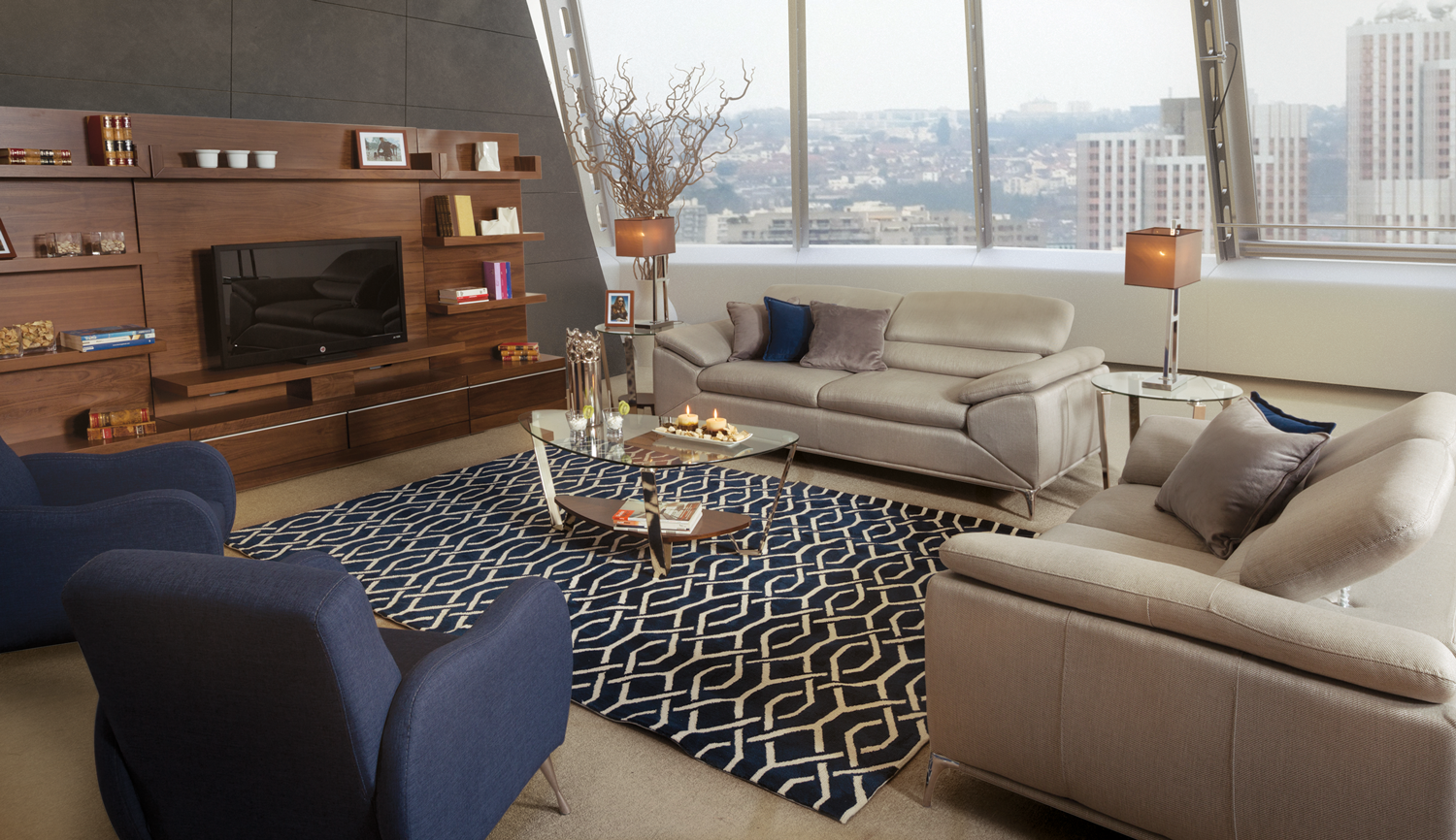 Cómo combinar una alfombra azul en tu hogar? - Colineal