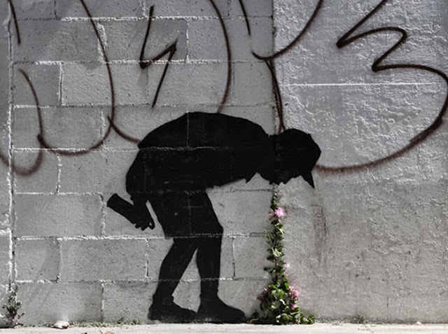 New Street Art Piece By Banksy Somewhere In The World - Dubbed "Better Out Than In" October 2013