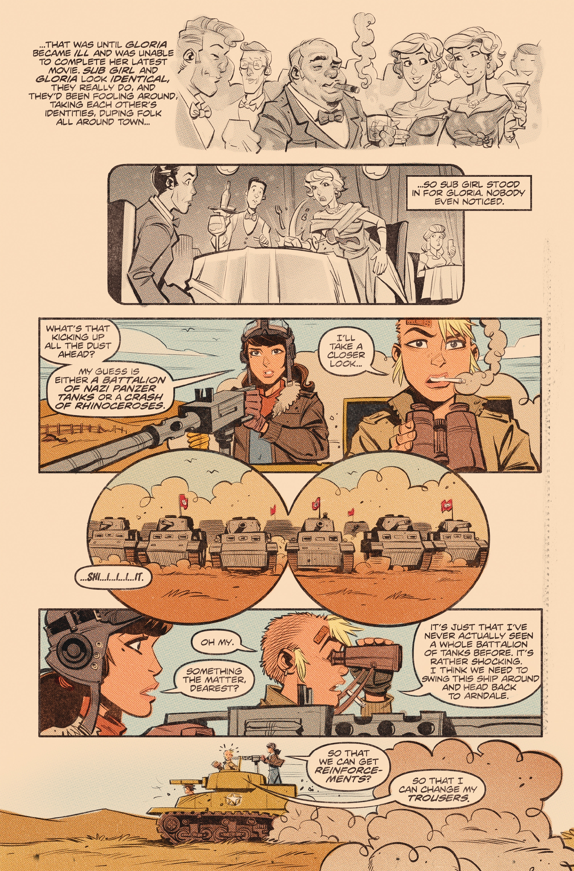 Read online Tank Girl: World War Tank Girl comic -  Issue #3 - 7