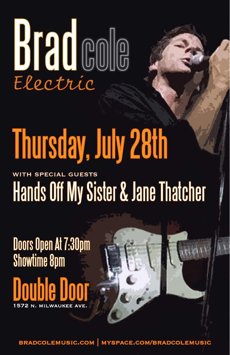 Radio One Chicago Brad Cole Electric to headline Double Door, 7/28