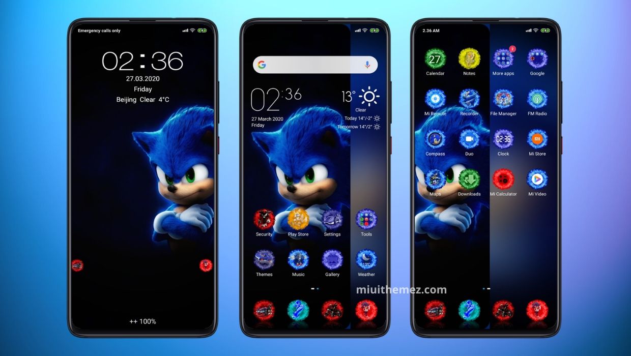 Sonic v11 MIUI Theme Sonic v11 MIUI Theme