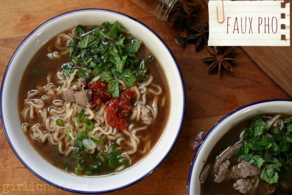 Faux Pho: Ramping Up Instant Ramen | www.girlichef.com