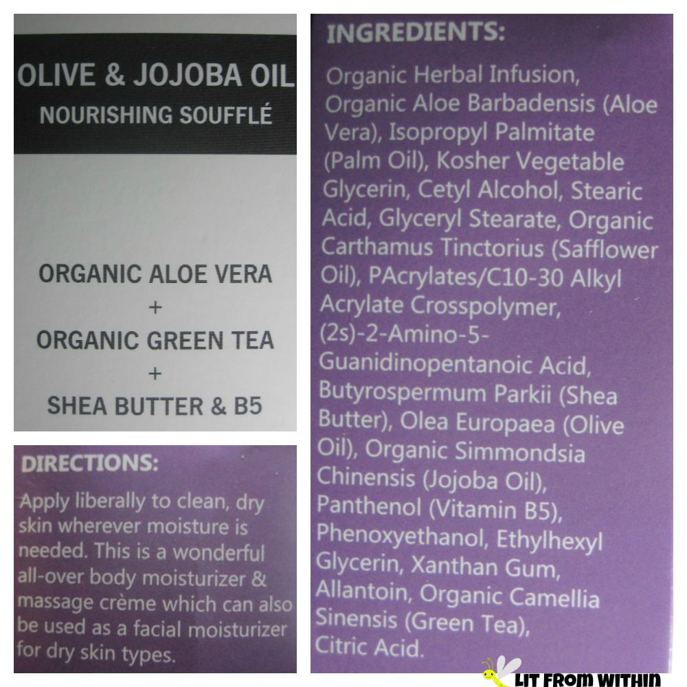 Oz Naturals Olive & Jojoba Oil Nourishing Souffle