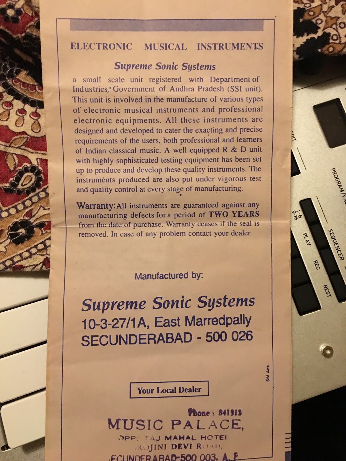 MATRIXSYNTH Supreme Sonic Systems TS4 (Indian Electronic Tamboura)