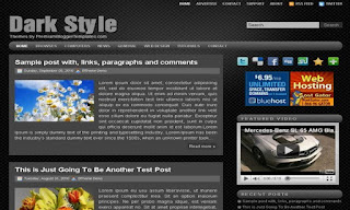Dark Style Blogger Template Dark Style Blogger Template