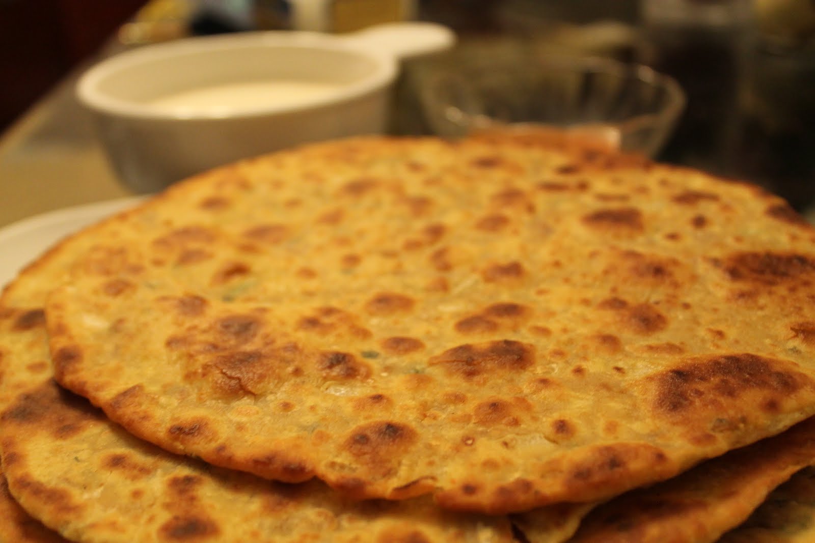 morEwish Cuisine by Mahwish Baisan ki Roti/Paratha with Garlic Chutney