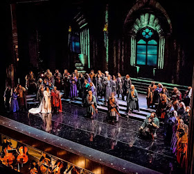 IN REVIEW: the cast of Opera Carolina's November 2019 production of Giuseppe Verdi's MACBETH [Photograph © by Bob Grand Lubell & Opera Carolina]
