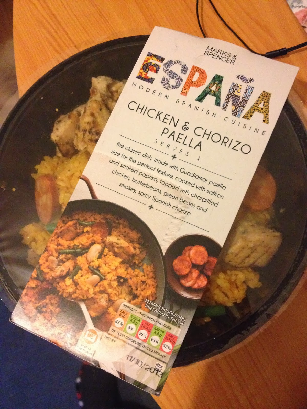 FOODSTUFF FINDS Marks & Spencer Espana Chicken & Chorizo Paella