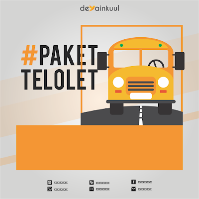 Telolet Bus Vector for Instagram Picture Promote