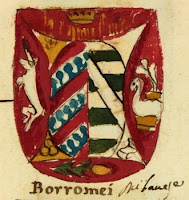 origine image : Araldo nel quale si vedono delineate e colorite le armi de' potentati e sovrani d'Europa… extrait sur site http://bibliotecaestense.beniculturali.it/