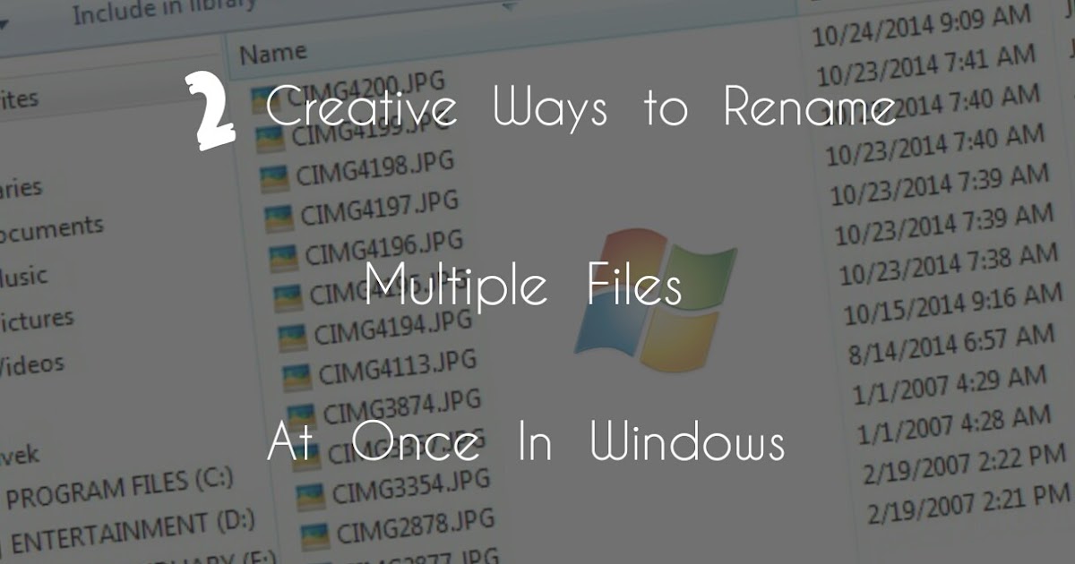 rename multiple files at once