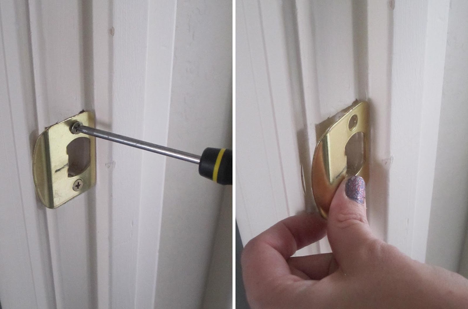 врезать защелку в дверь