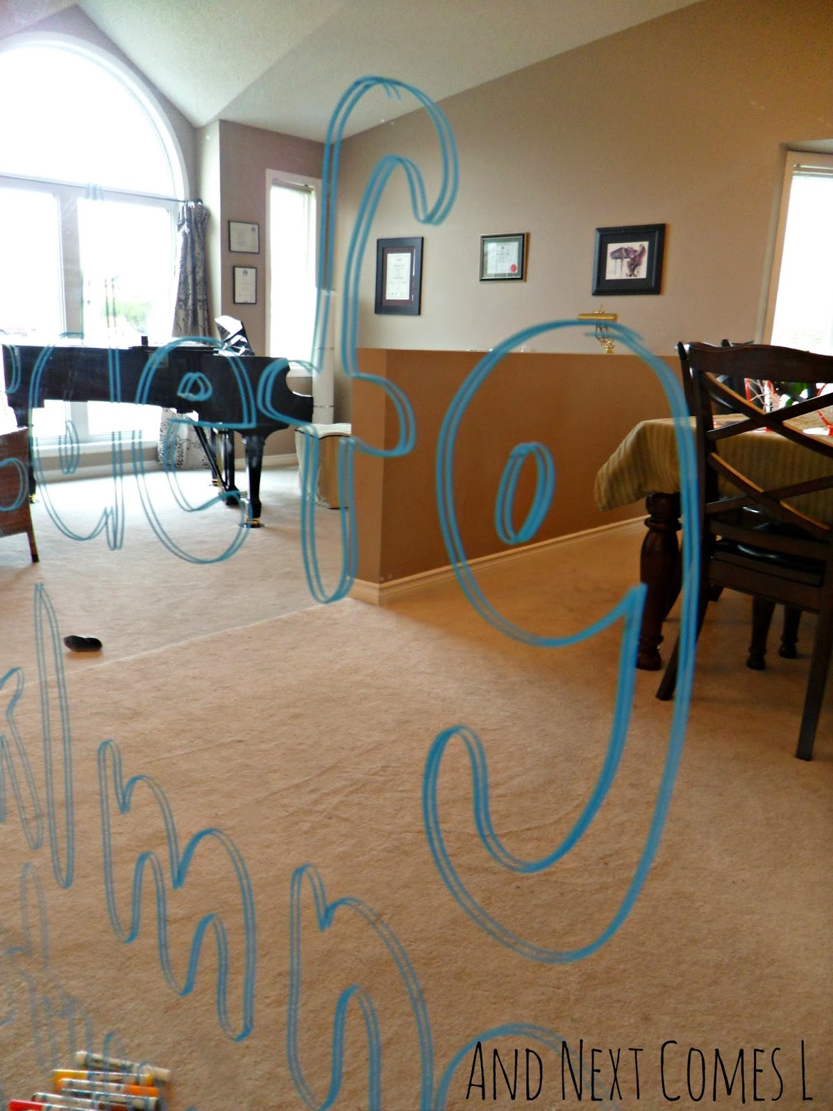 Tracing Letters on Mirrors with Window Markers And Next Comes L