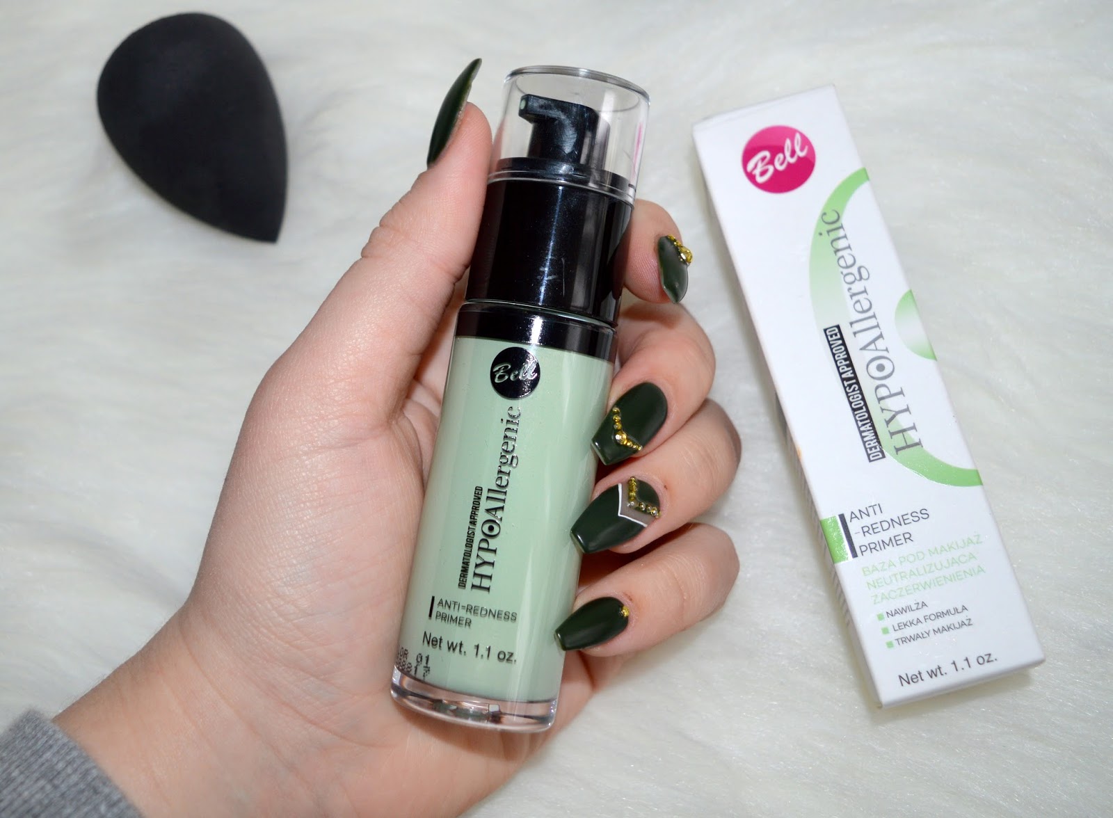 REVIEW BELL HYPOALLERGENIC ANTI REDNESS PRIMER CURVES IN COLORS