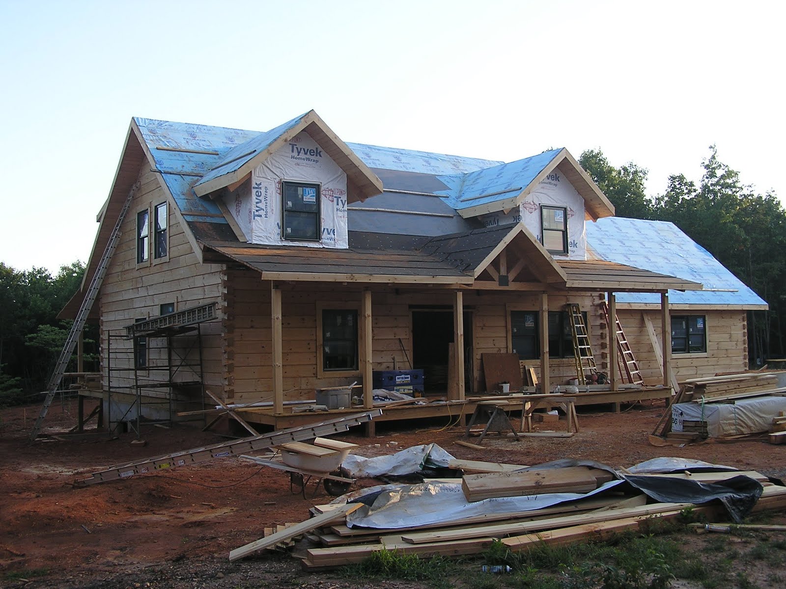 Appomattox Loghome Progress in & out