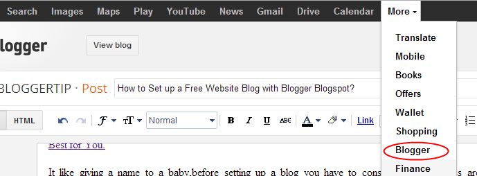 log-in-blogger-dashboard