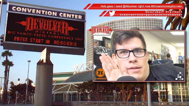 Devolver Digital Big Fancy Press Conference 2017 Devolver Digital Big Fancy Press Conference 2017 convention center countdown