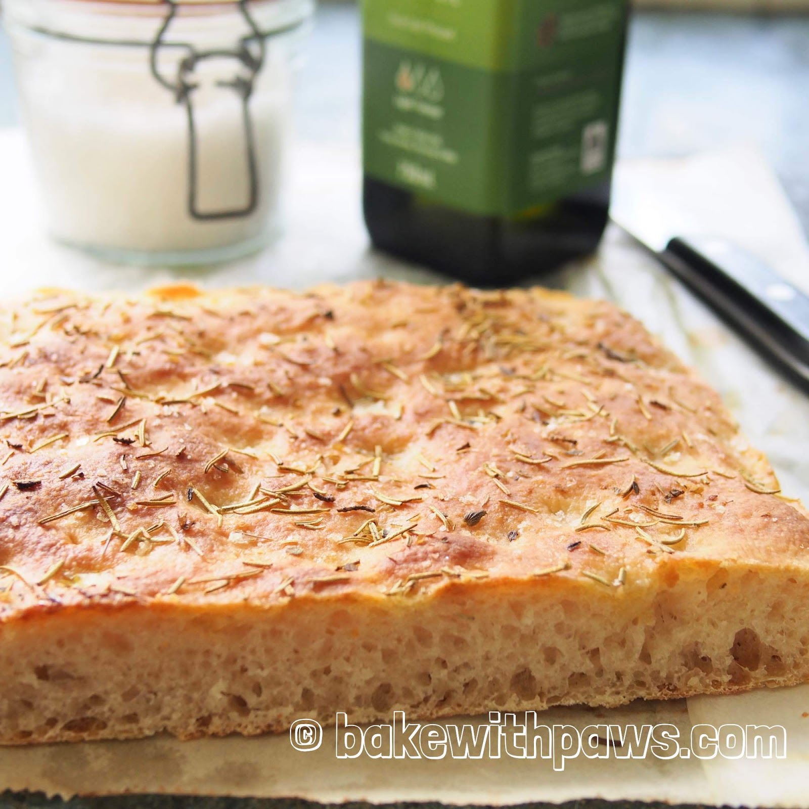 Sourdough Focaccia BAKE WITH PAWS