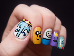 nail nails adventure designs august trendy chalkboard awards manicure character night koees mathematical cartoon hora jake finn funny award neon