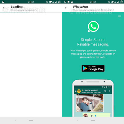 WhatsApp navegador integrado