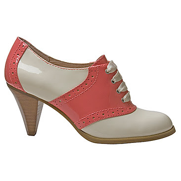 American Shoes: Bass Lady Cream/Pink Saddle