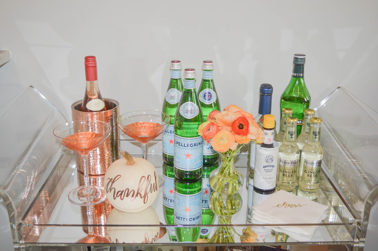 Decorate Your Bar Cart For Fall Champagne Darling