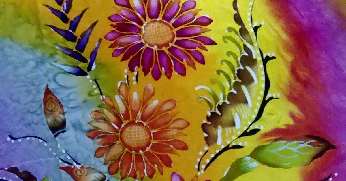 56 Inspirasi Lukisan Batik Flora Gambar Lukisan