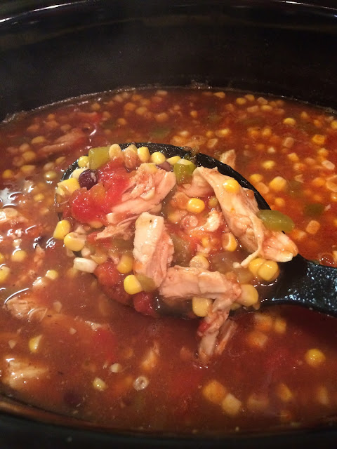 Crock Pot Chicken Enchilada Soup | Chasing Saturdays