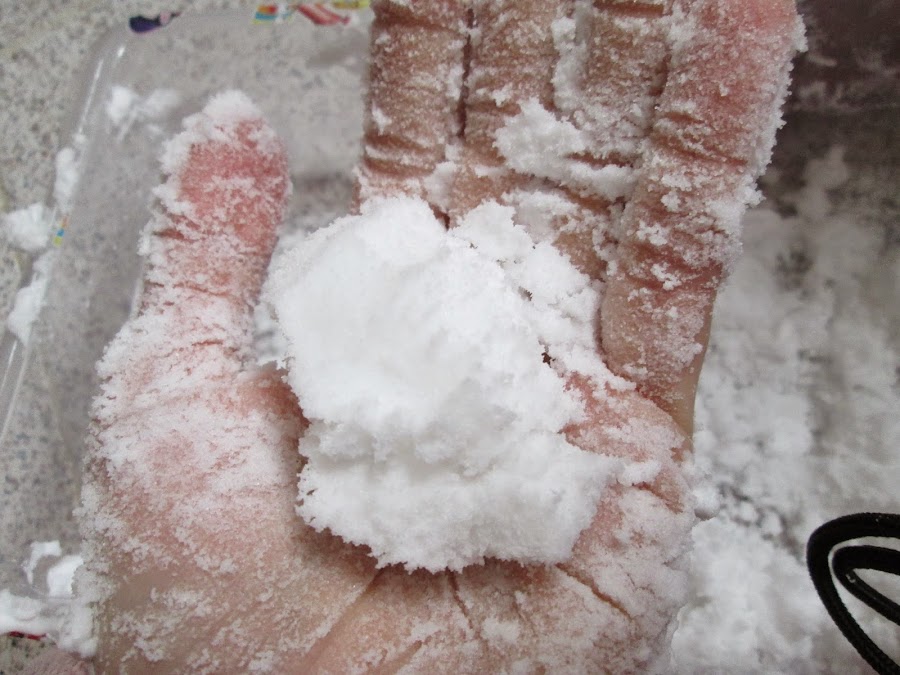 cómo hacer nieve casera