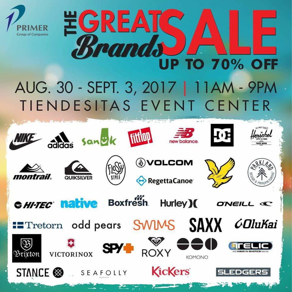 Manila Shopper The Great Brands SALE at Tiendesitas AugustSeptember 2017