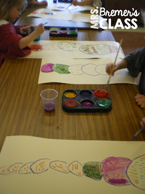 Art activity to go with ENORMOUS themed books like The Enormous Turnip. PreK-1 #kindergarten #kindergartenart #1stgrade #1stgradeart