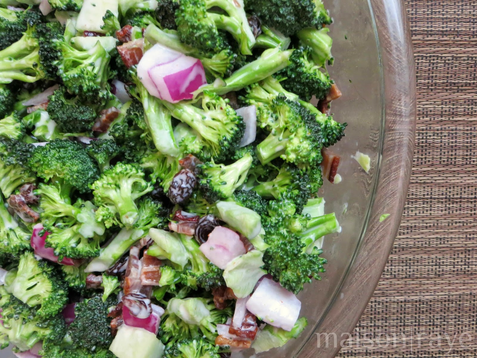 maisonraye Sweet and Tangy Broccoli Salad Recipe
