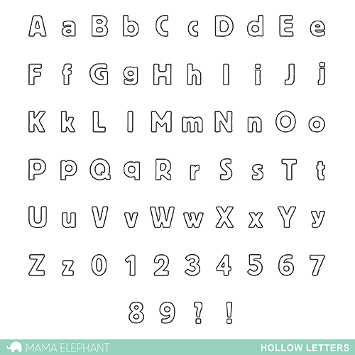 Mama Elephant Design Blog INTRODUCING Hollow Letters mama-elephant-design-blog-introducing-hollow-letters