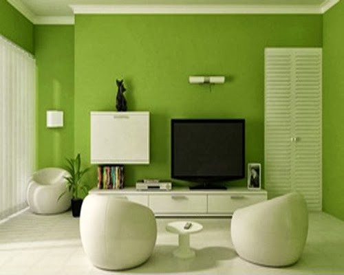 Kombinasi Warna Cat Ruang Tamu Desain Rumahku Green And White Combination Colour Desain For Livingroom
