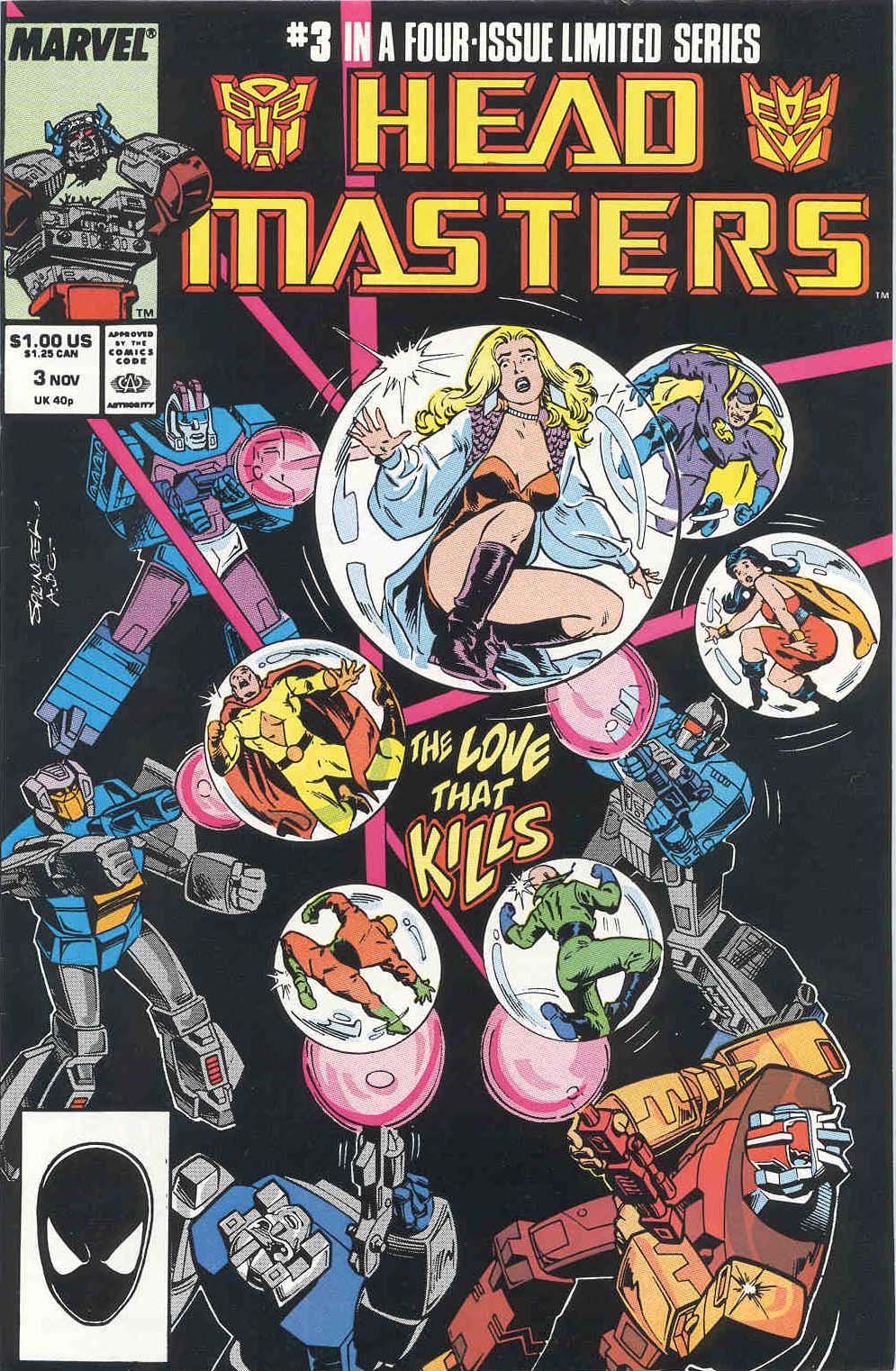 Read online The Transformers: Headmasters comic -  Issue #3 - 1