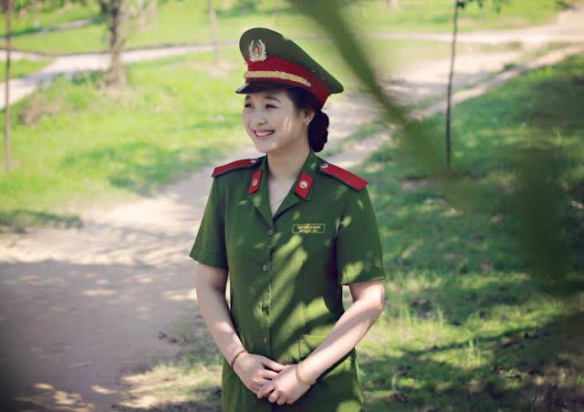 Đốn tim hình ảnh nữ cảnh sát xinh đẹp nhất Việt Nam